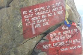 Highest motorable road and highest cafeteria. What more do you need?!! :D