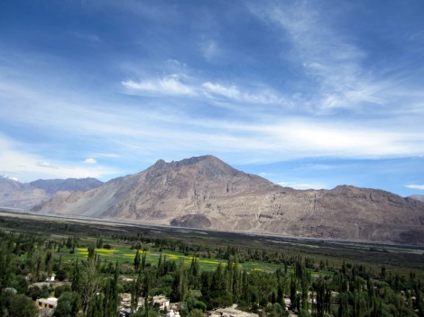 The view from Diskit Gompa
