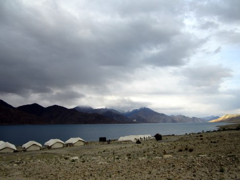Our campsite by the lake.