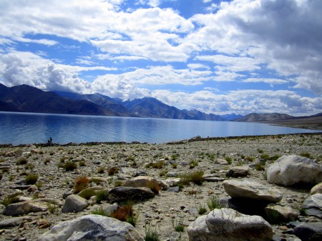 This is what a good morning by the side of Pangong looks like!
