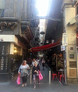 Cafe-filled Centre Place is the laneway of all laneways. Quintessentially Melbournian with all types of offerings.