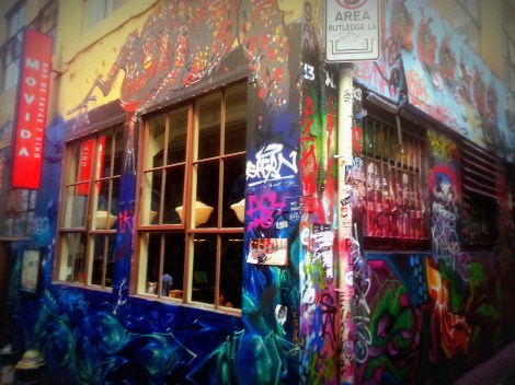 Movida, 1 Hosier Lane, which is synonymous with the street art heartland of Hosier & Rutledge Lanes